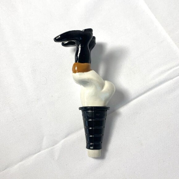JOCKEY BOTTOM'S UP Wine/Oil Bottle Stopper LAURESTON DESIGNS Funny - Picture 2 of 7